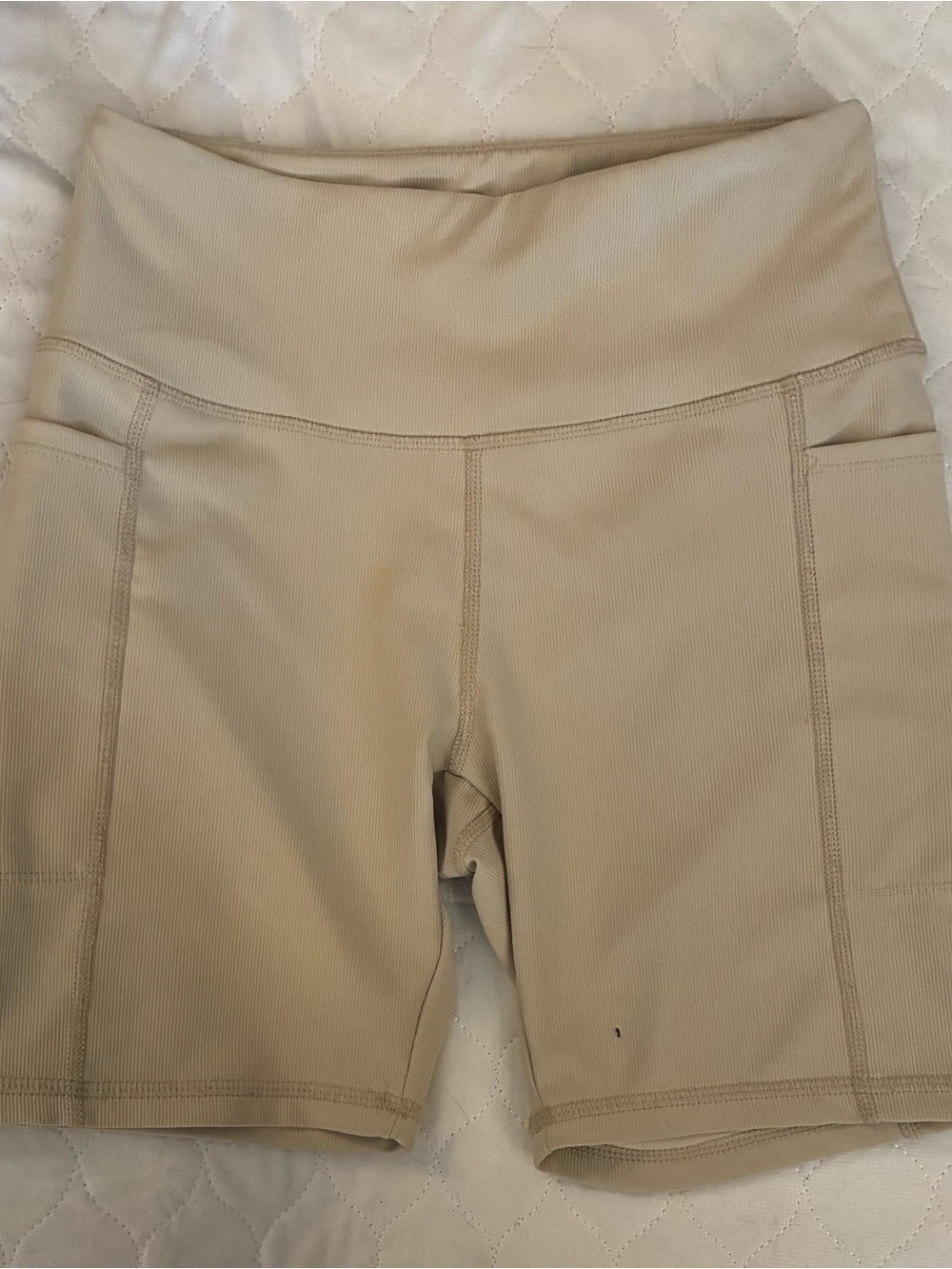 N w/o T Jockey Women’s Bike Shorts in Beige size S